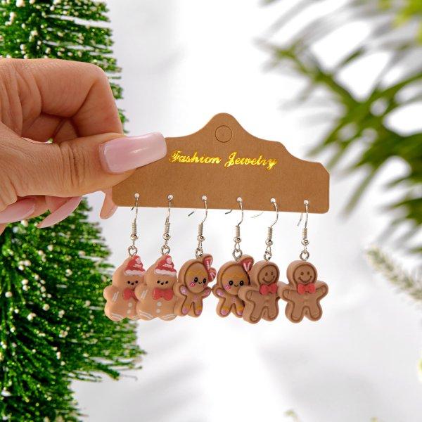 Boucles d'oreilles Puce Pendantes Étoile Cristal Zircon Arbre de Noël Couleur Argent Bijoux Xmas Cadeau Fête Femme Vente Chaude 2026