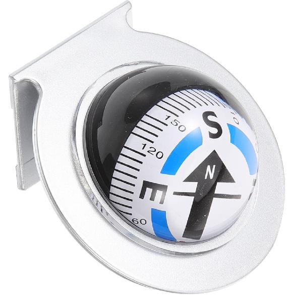 

Milisten Шарик-компас для автомобиля Компас на приборную панель Автомобильный компас для навигации в транспортных средствах и морского использования Легко установить и регулировать для поездок и активного отдыха