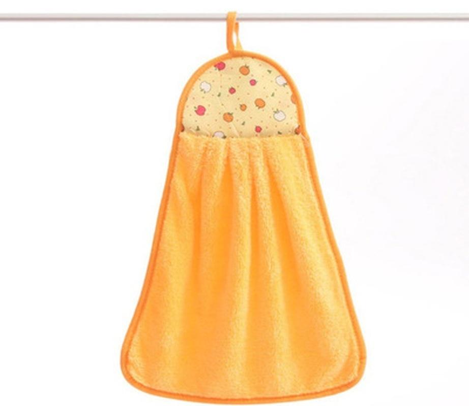Microfiber Kitchen Towels Coral Velvet Soft Hand Towel Absorbent Cloth Dishcloth Hanging Cloth Kitchen Bathroom Supplies