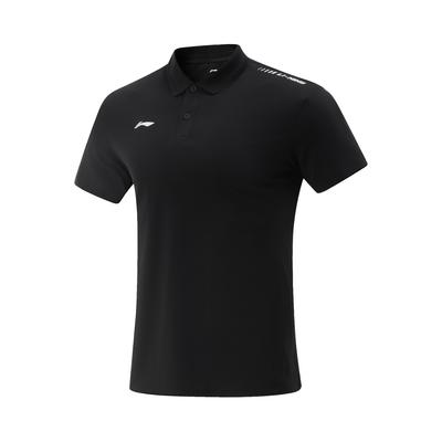 Σειρά Πινγκ Πονγκ Li Ning Casual Άνετο Απλό Ευέλικτο Αθλητικό Πόλο Μπλουζάκι Unisex Μαύρο APLV417-1
