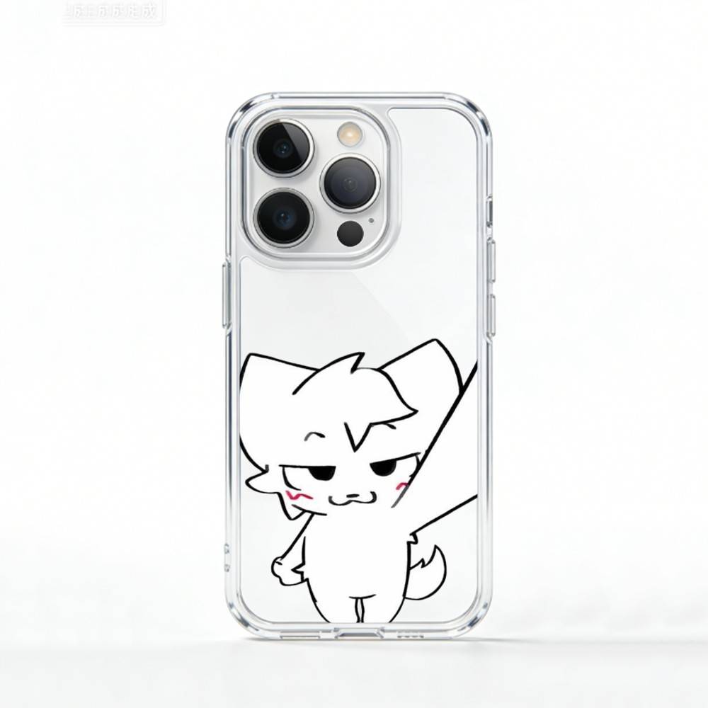B-Boykisser F-Furry C-Cute   Phone Case For iPhone 17 16 15 14 13 12 11 Mini Pro Max Plus Transparent Cover