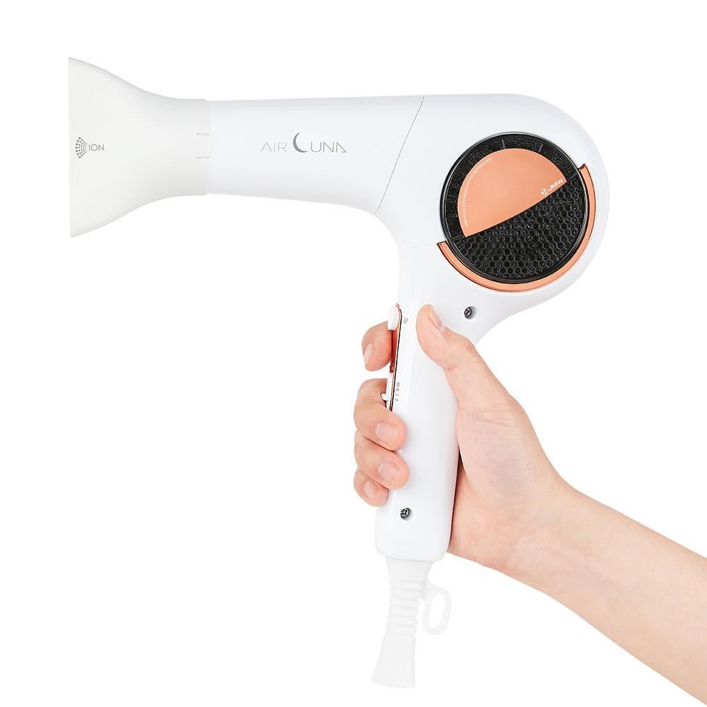 JMW Airluna MC5A01A Fast Drying Frizz Control 440g Salon Blow Dryer Professional Styling Tool White