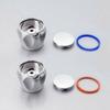Hot & Cold Tap Top Head Faucet Cover Chrome Plated Replacement Set Kitchen Bathroom Faucet Handle for Basin/Bath Sink Tap Parts
