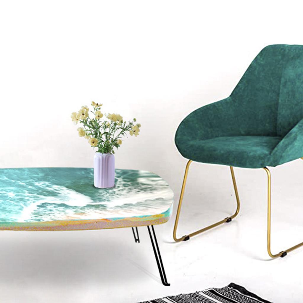 Großes ovales Ornament Fluss-Tisch Silikonform DIY Kristall Epoxidharz Formen DIY Bastelartikel Topdesk Charcuterie Board Form
