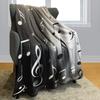 Music Theme Flannel Throw Blanket Piano Pattern Blanket King Queen Full Size for Bed Sofa Couch Music Lover Gift Super Soft Warm