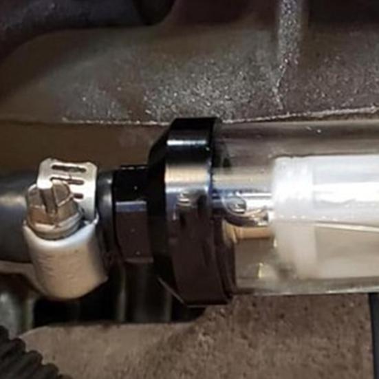 Synligt Genomskinligt Bränslefilter i Glas med Förtjockad 5/16-tums Bränsleslang Och Slangklämmor Universellt Oljefilterkit för Motorcyklar Gräsklippare Småmotorer