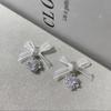 1 PCS Organza Bow Zircon Nail Art Accessories Lace Bow Love Nail Decorations  Nail Salon