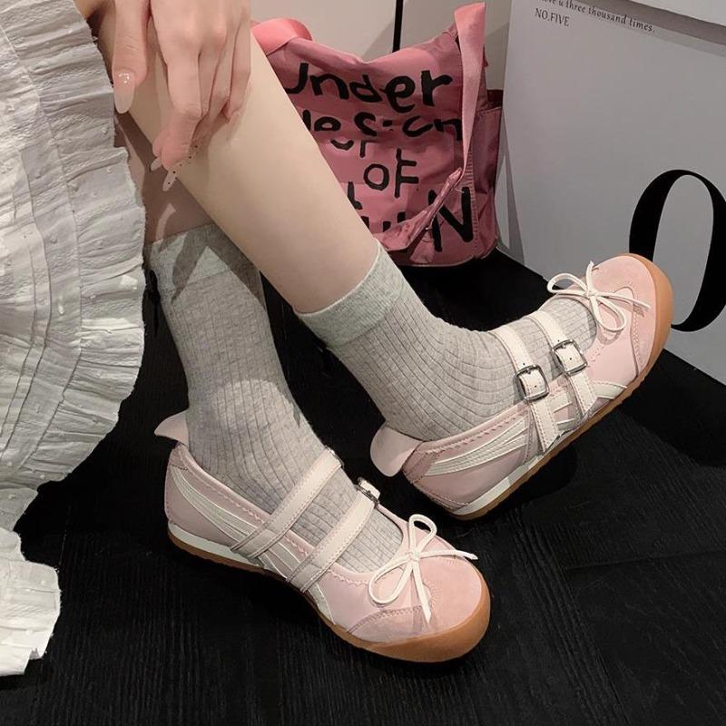 Fashion Women Flats Bow Ballet Dance Mary Jane Shoes Summer Autumn Girls Sandals Fashion New Dress Designer Casual Shallow Footwear