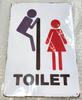 FUN TIN SIGNS Replica Vintage Metal Sign  TOILET Lot Aluminumtin Sign