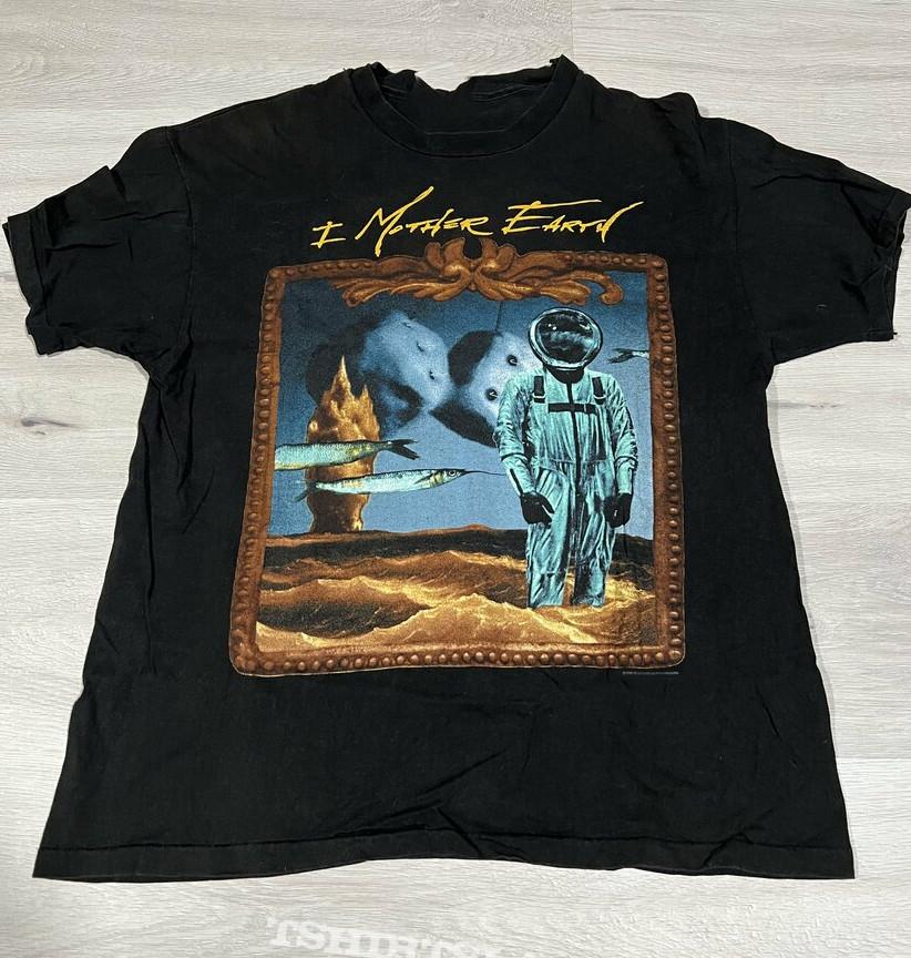 Винтажная футболка I mother earth rock band Хлопковая футболка Унисекс XXXL