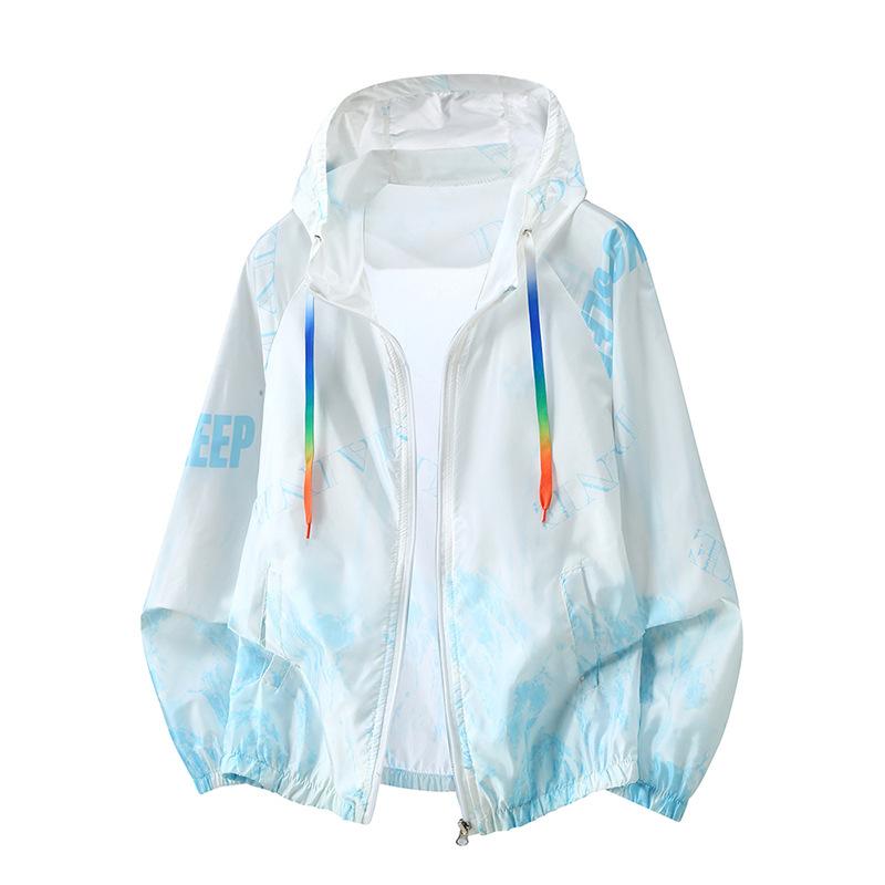 

Men s lightweight sun-protective jacket: breathable and ideal for outdoor fishing 7XL синій