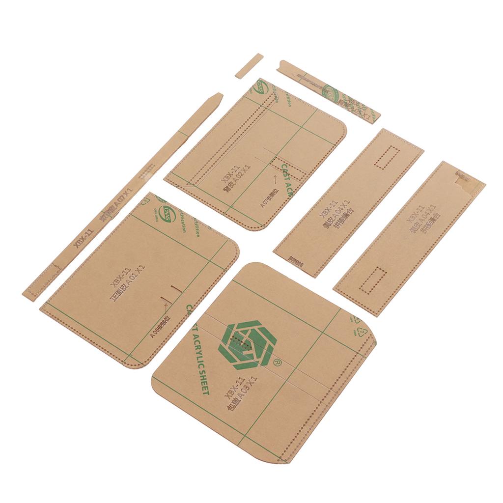 Shoulder Bag Acrylic Template Pattern High Strength Transparent Leather Bag Pattern Kit for DIY Handcraft
