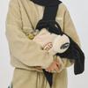 EMIS FUR FRAME PURSE BAG (Beige, Black)