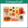 Music Box Wooden Fingertip Gyro Safety Buckle Game Board Children Puzzle Toy