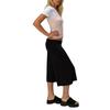 Pantaloni da Yoga da Donna a Gamba Larga Corti con Vita Pieghevole Vestibilità Rilassata Tessuto Morbido ed Elastico per il Comfort