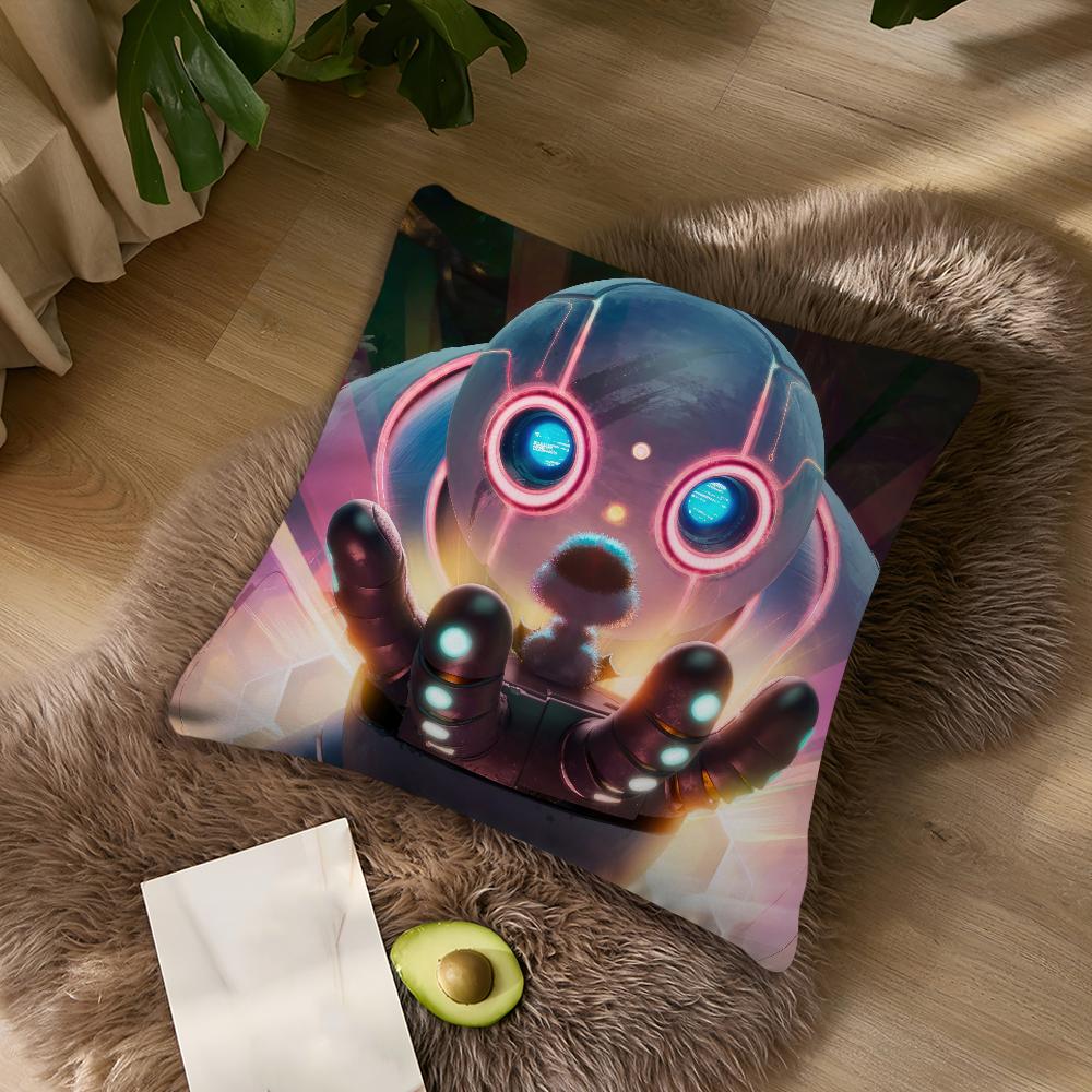 Film The W-Wild R-Robot Cute cushion For Bedroom Car Coffee Shop Room Soft and Living Room Sofa Decorative Pillow Cover Case