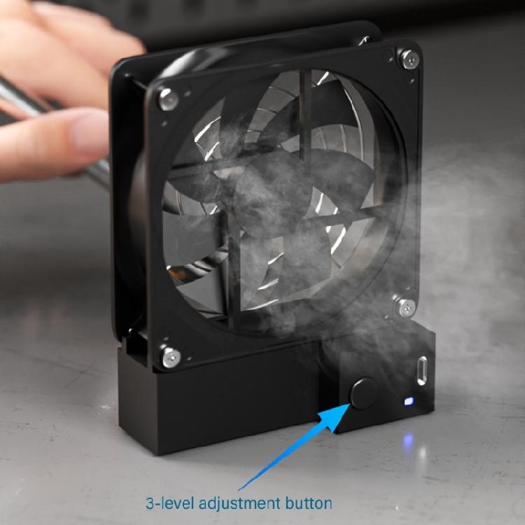 Solider ABS-Lüfter mit Metallgitterabdeckung 8cm Kanalanschluss 3 Geschwindigkeitsstufenregelung zur Verbesserung der Luftqualität in der Werkstatt