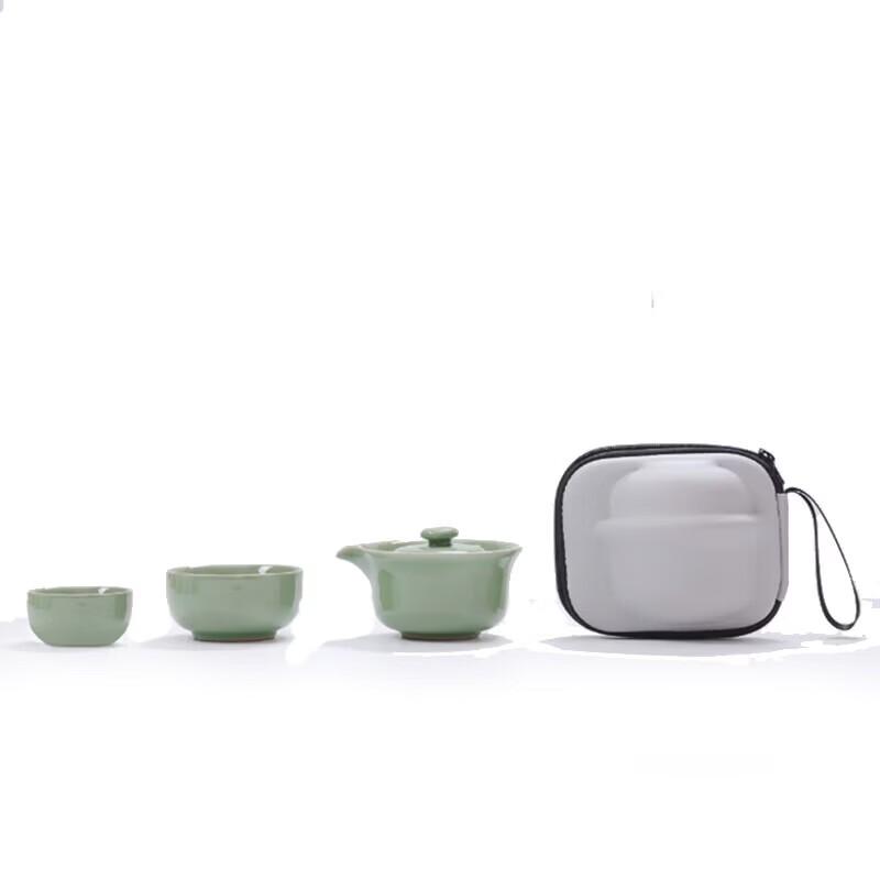 Bafangli Stainless Steel 4-Piece Travel Tea Set