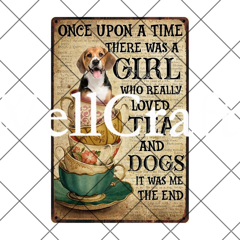 [ Wellcraft ]  Beagle Dog Are My Friend Beer Coffee Bath Shop Art Metal Tin Sign Wall  Poster Iron Painting Pub D-12 20*30 CM