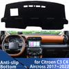 Dashboard Cover Avoid Light Anti-Slip Anti-dirty Mat Pad Sunshade Dashmat Protect for Citroen C3 C4 Aircross 2017~2022 LHD RHD