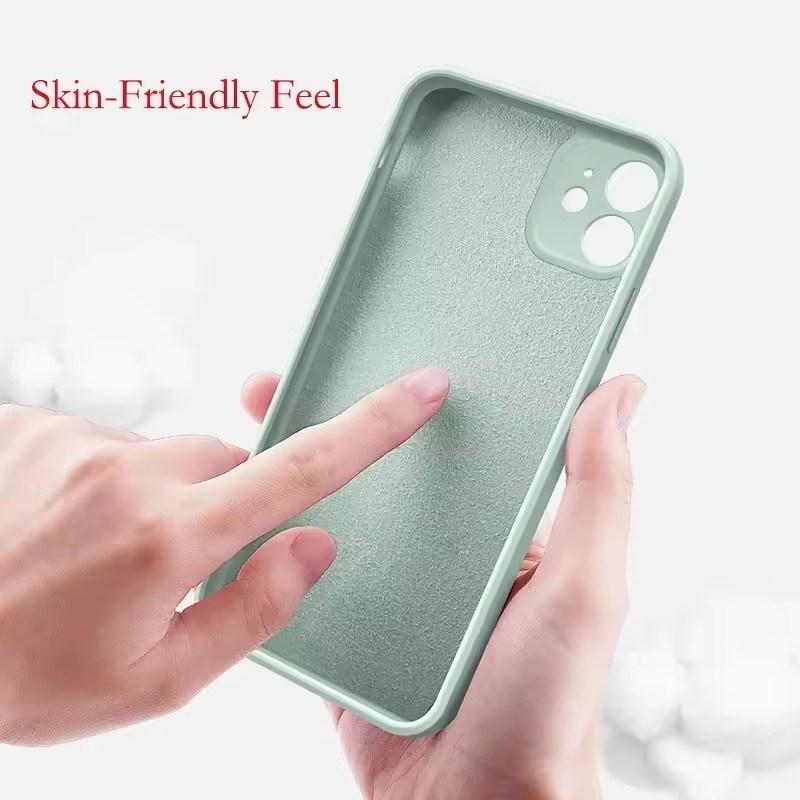 High quality Liquid Silicone Case For iPhone 16 15 14 13 12 11 Pro Max Mini X XR XS 7 8 Plus SE 16E Shockproof Soft Phone Case