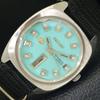 VINTAGE RICOH R31 AUTOMATIC JAPAN MENS SEA GREEN COLOR DIAL WATCH A500638-5