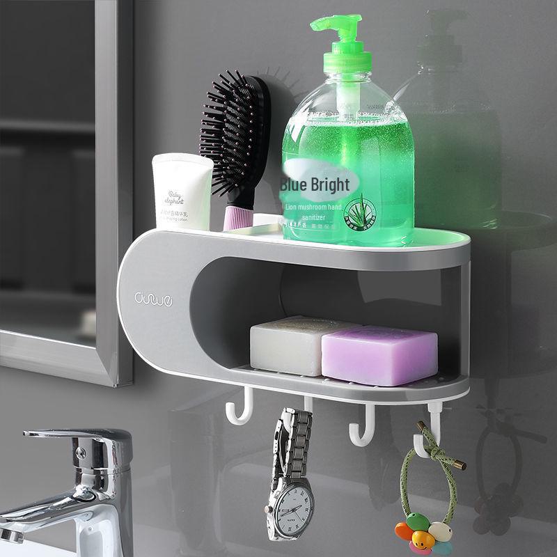 Holder Twotier Soap Punchfree Wallmounted With Suction Cups