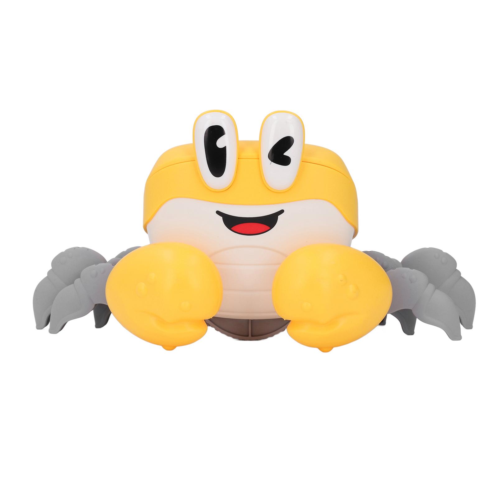 

Ползающий краб детская игрушка электрический обучающий ползанию светящийся музыкальный для младенцев сенсорный индукционный краб для жёлтый