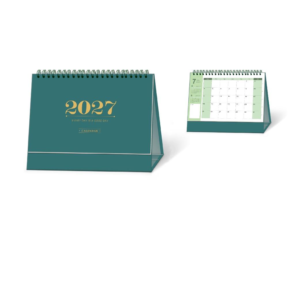 Morandi Color 2027 Desk Calendar Paper Flip Calendar Durable Academic Planner Desktop Decoration