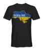 Ukraine Flag Map TShirt 100 Cotton ONeck Short Sleeve Summer Casual Mens Tshirt Streetwear