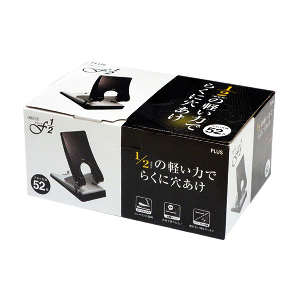 Plus Force 2-Locher, 52 Blatt Kapazität, PU-852A, Schwarz, 30-766