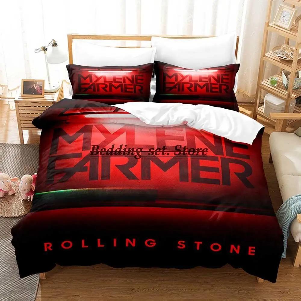 Mylene Farmer Bedding Set Single Twin Full Queen King Size Duvet Cover Sheet Set for Adult Kid Bedroom