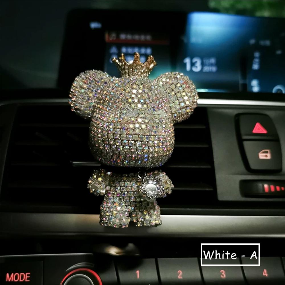 მაღალი ხარისხის Creative Personality Cute Bear Car Air Outlet Aromatherapy მდგრადი მსუბუქი არომატის მანქანის ინტერიერის კონდიცირება