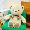 Big Bow Tie Teddy Bear Plush Toy Girl Birthday Gift Bay Window Ornament Home Throw Pillow Ring Gift