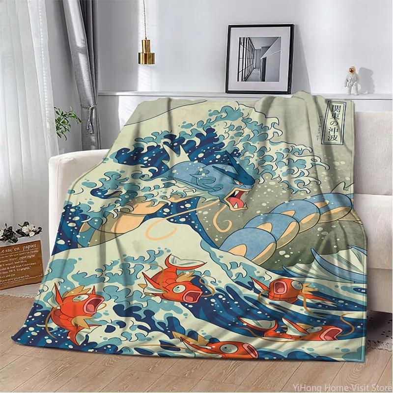 Pokemon Charmander Cute Cartoon Flannel Fluffy Throw Camping Blankets for Children Sofa Throw Thin Picnic Blanket Fashion Gifts