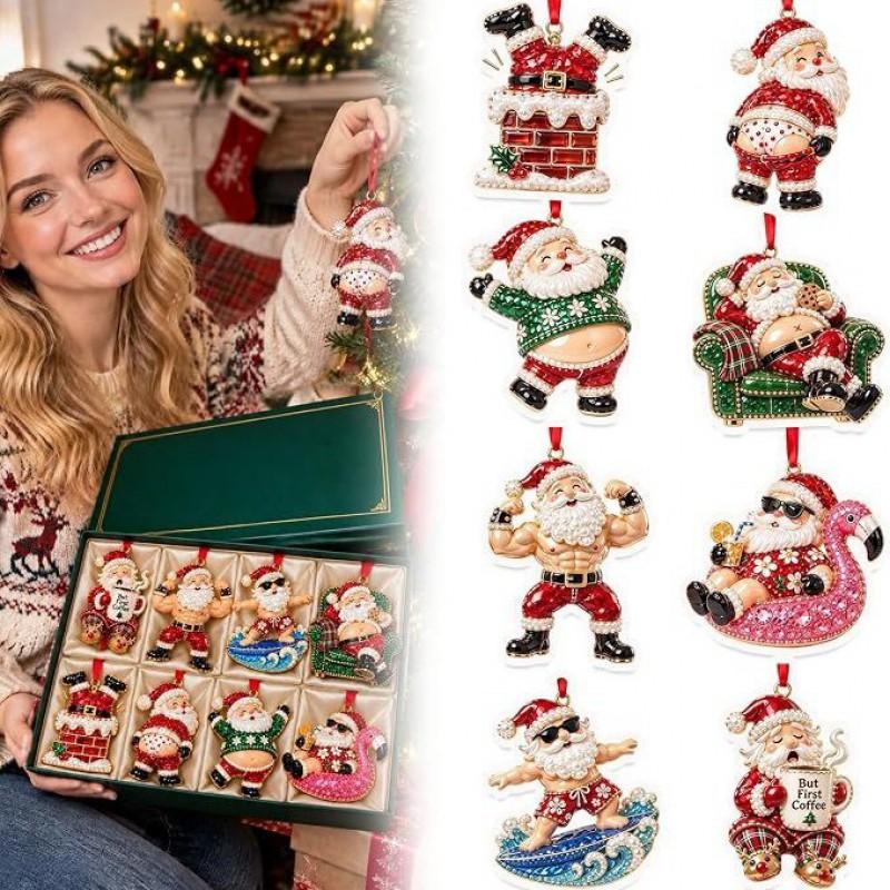 Christmas Santa Claus Holiday Ornaments Xmas Tree Hanging Decorations
