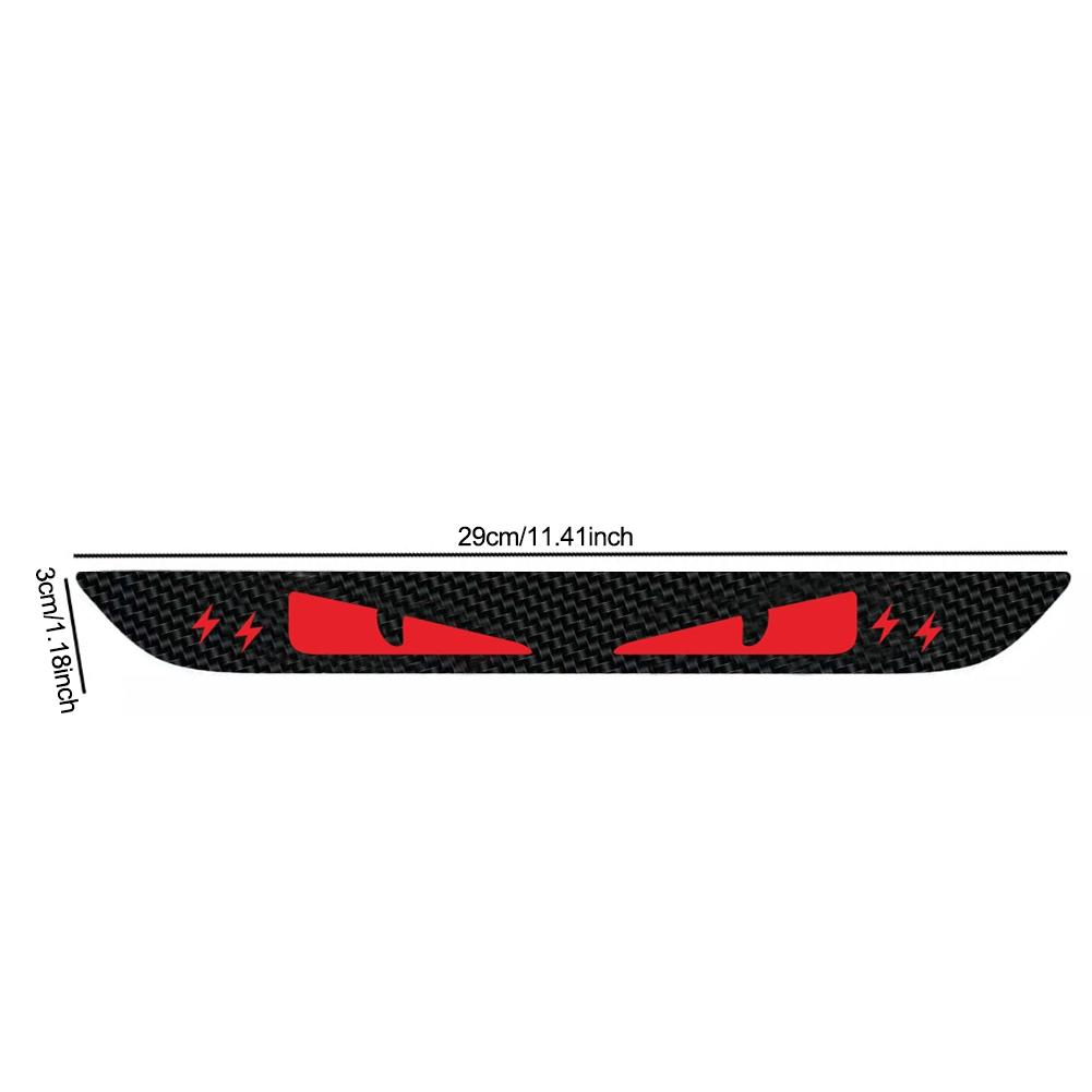 Universal Car Taillight Brake Lights Lamp Sticker Protector Sticker Devil Eyes Heart Carbon Fiber Covers Accessories Hawkeye