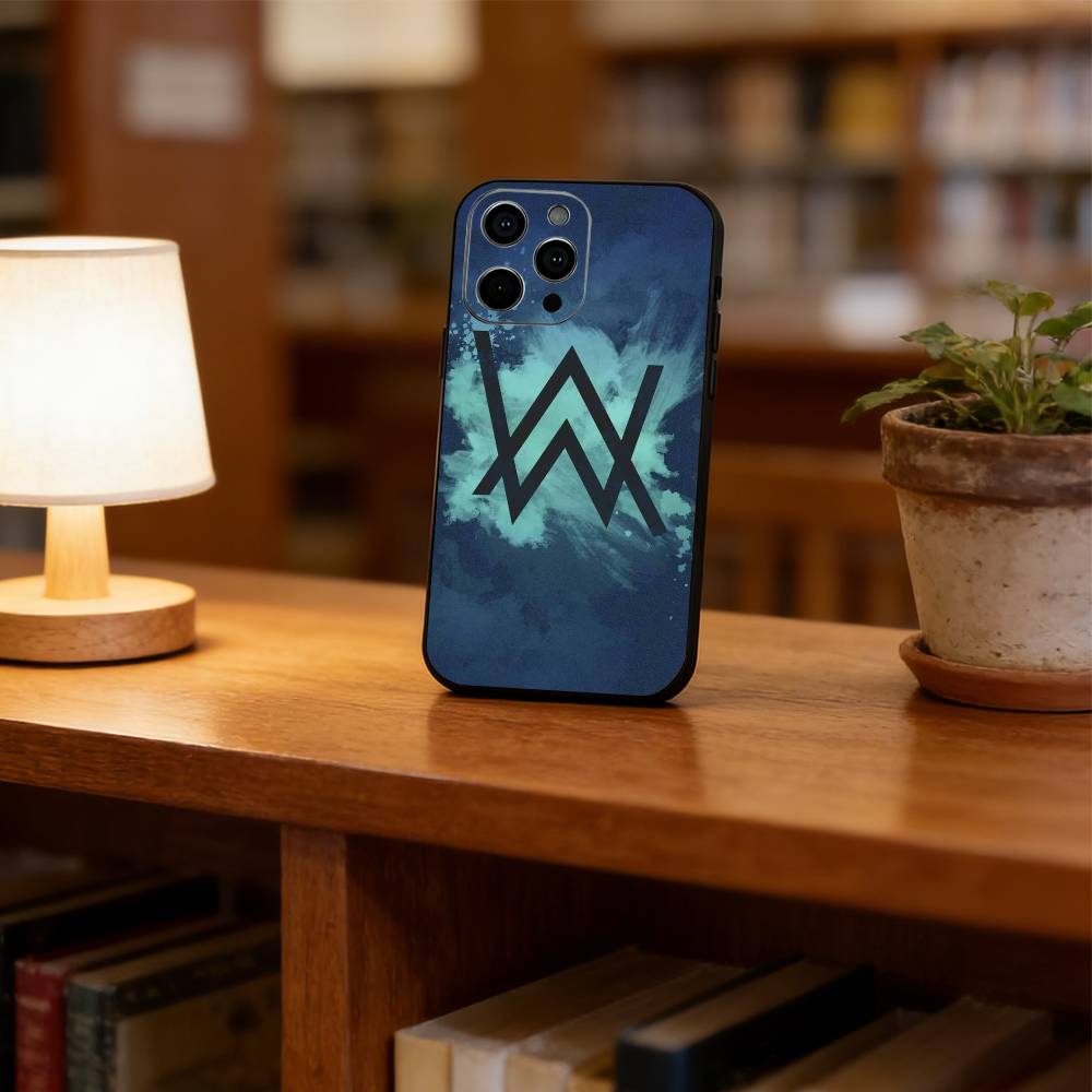 alan walker Phone Case For iPhone 17,16,15,14,13,12,11 Plus,Pro Max,XS,Soft Silicone Black Cover