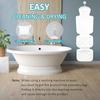 Bathtub Antislip Pillow With Polyester Cover For Comfort And Safety In Home Bathing