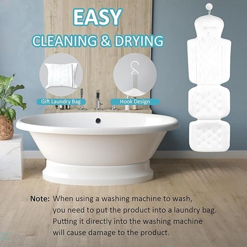 Bathtub Antislip Pillow With Polyester Cover For Comfort And Safety In Home Bathing