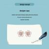Yin Ziyun Cherry Blossom Pink Gradient Sterling Silver Earrings - Romantic Floral Birthday Gift