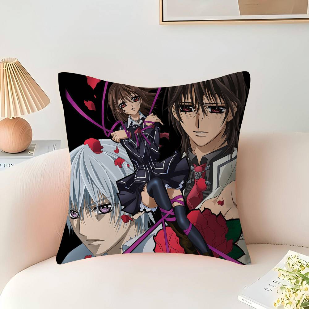 A-Animation V-Vampire Knight Cushion Cover Car Throw Pillow Case For Sofa Car Christmas Gift 40x40cm 45x45cm