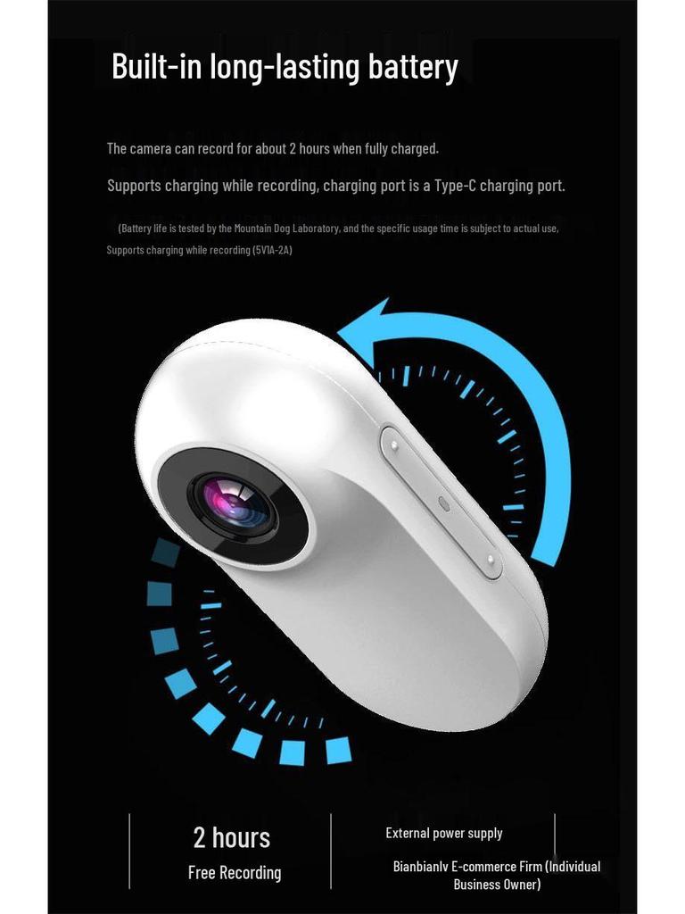 2025 4K Sport 360° Anti-Shake Tragbarer Motorrad-Camcorder mit Brusthalterung