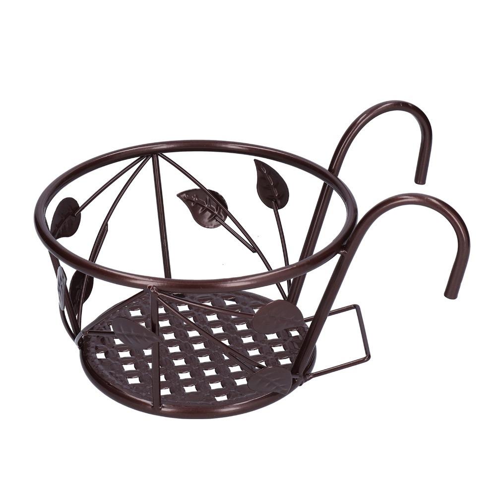 Wrought iron Flower Rack Multi-layer Hanging type Flower Pot Holder Modern style Wall mount Hanging Shelf Plant display бронзовый