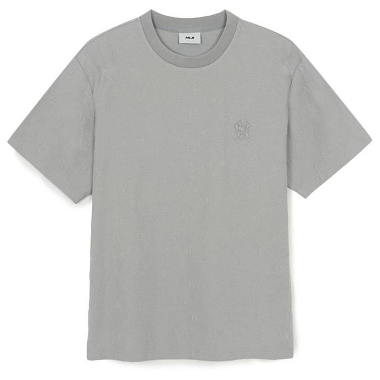 MLB T Shirts Unisex New York Yankees/Gray Crew Neck Moderate 3ATSM0263-50GRS XXL