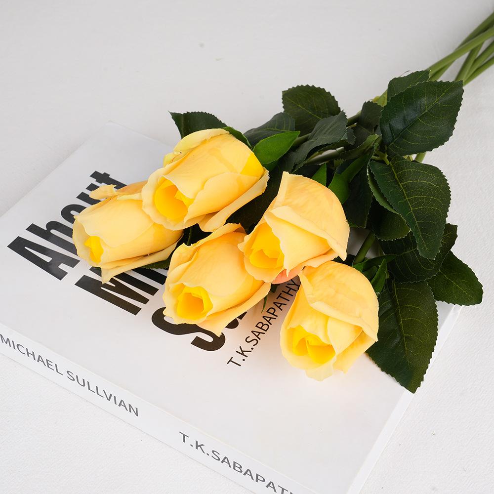 

Почувствуйте увлажнение бутона розы имитация цветка одиночная роза украшение дома подарок на день святого валентина бутон розы жёлтый