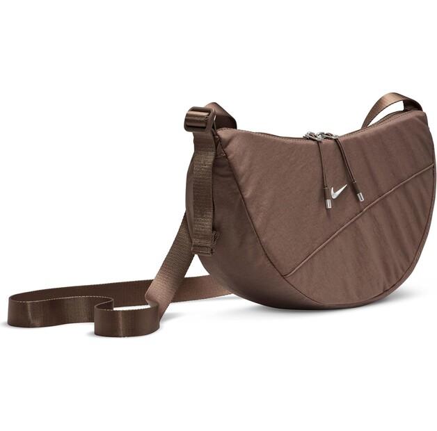 Tasche Nike Aura Crescent Umhängetasche minkbraun/matt silber (HQ4370-214)