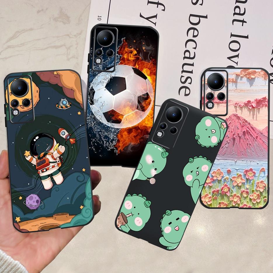 For Infinix Note 11 Case X663 X663B Stylish Painted Back Cover 6.7'' Shockproof Phone Case For Infinix Note 11 Note11 Soft Shell