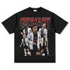 Deutsche Nationalmannschaft 100% Baumwolle Herren T-Shirt Fußballtrikot Gedenkshirt Sommer Damen Oversized Kurzarm Top