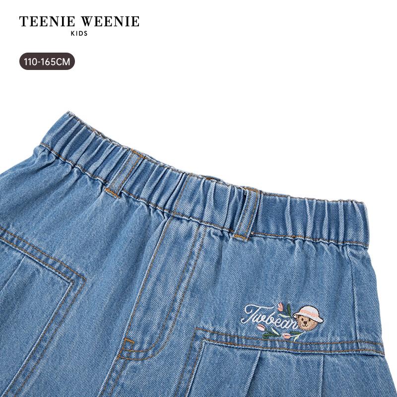 Teenie Weenie Kids Girl Denim Skort